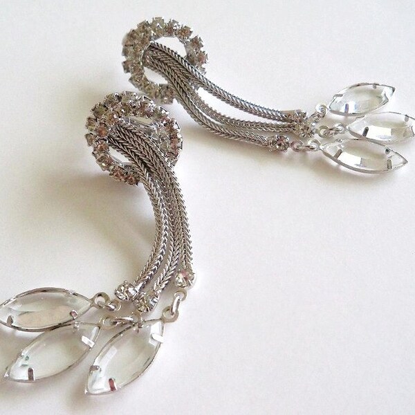 Showstopper Clear Crystal Drop Earrings