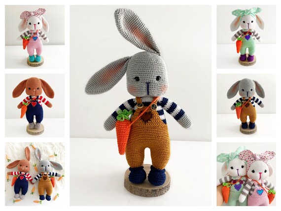 Hakelanleitung Hase Honey Deutsch Englisch Turkisch Etsy