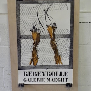 Original vintage mid century Galerie Maeght Rebeyrolle Art poster