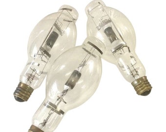 Set of 3 Vintage Industrial XL Light Bulbs