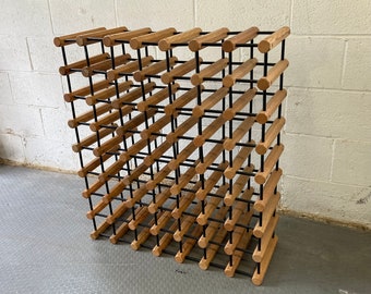 Vintage Wooden Modular Wine Rack