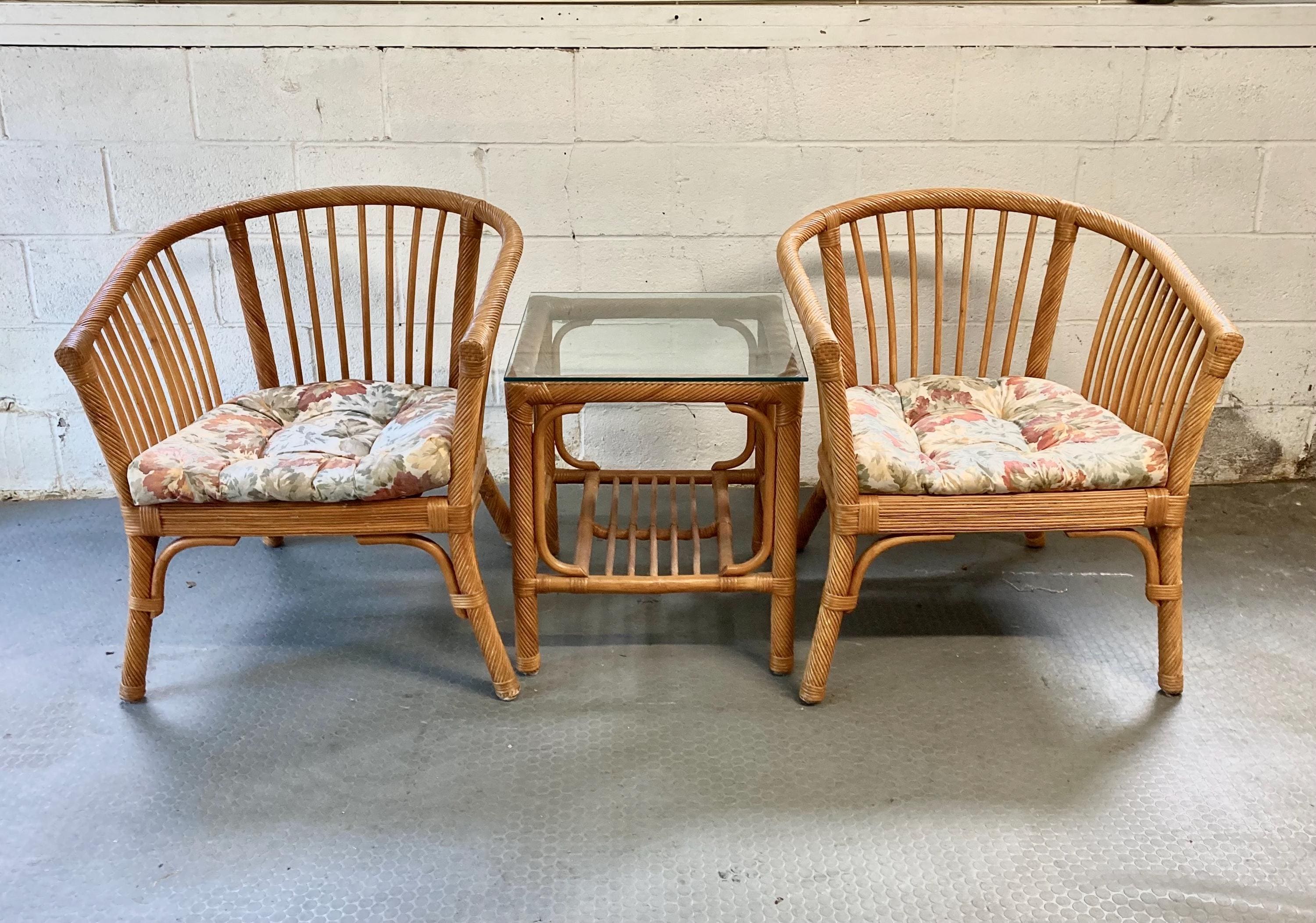 Used rattan chairs discount