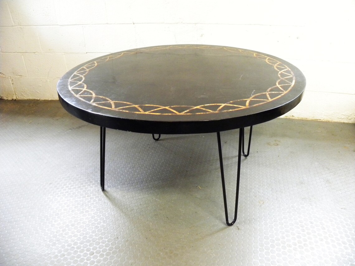 MCM Mid Century Vintage Faux Marble Coffee Table & End Table Etsy