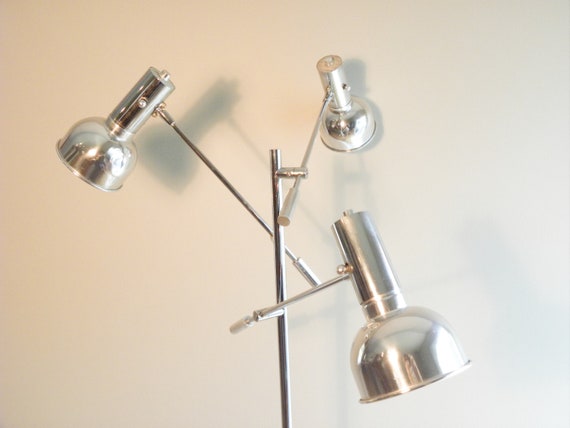 Vintage Mid Century Chrome Multi Arm Floor Lamp