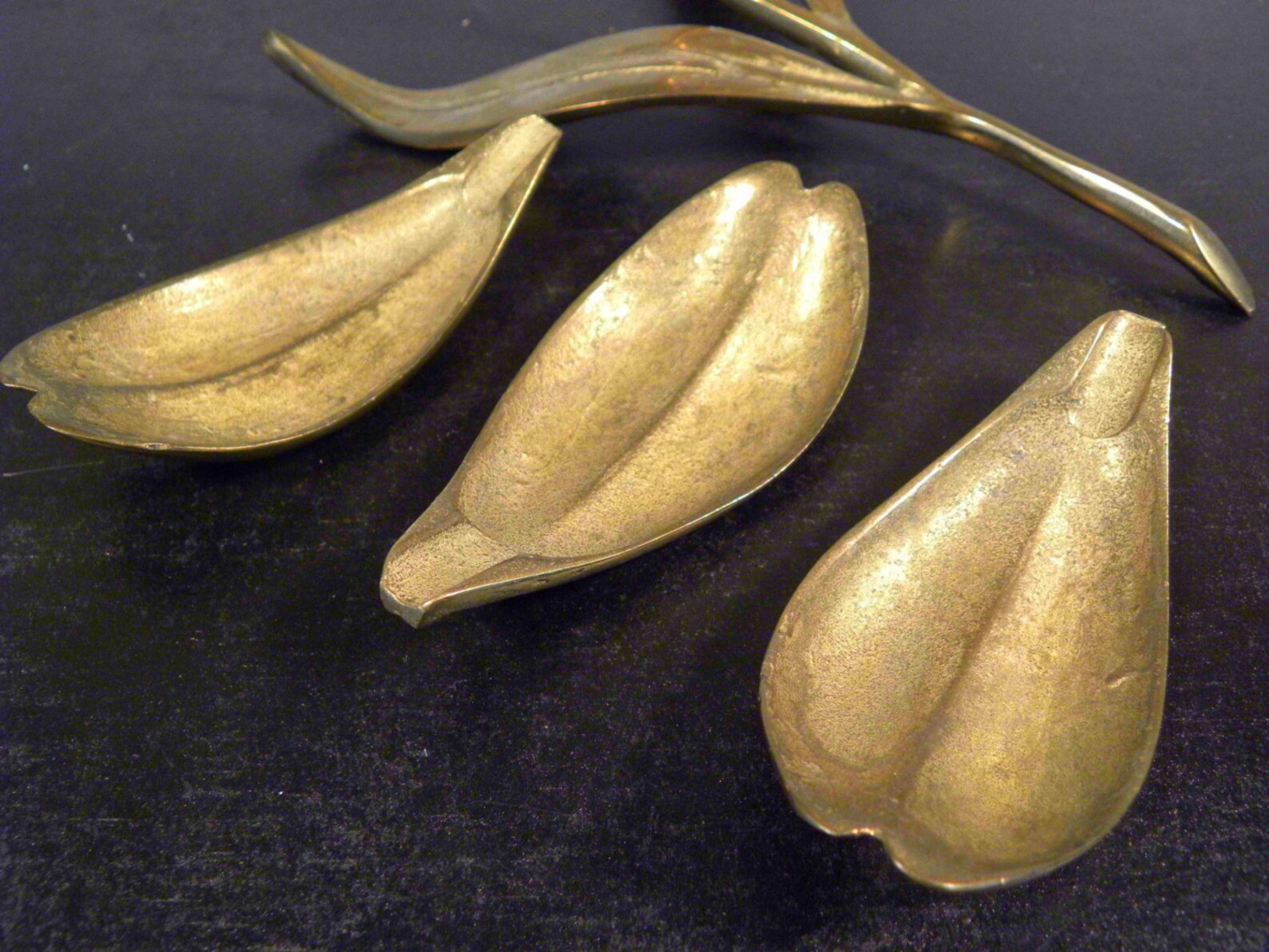 Vintage Large Brass Lotus Flower Ashtray with Detachable Etsy