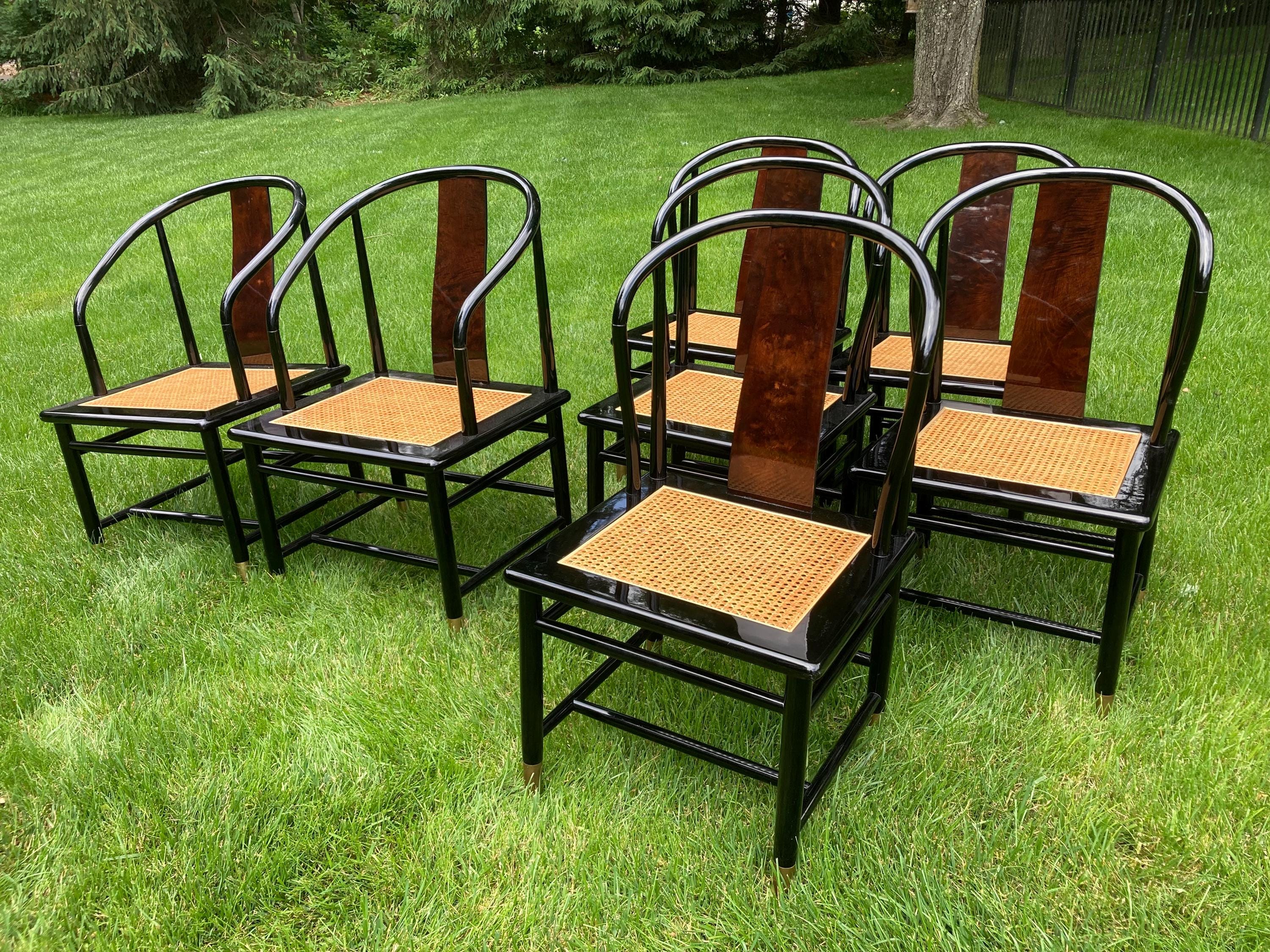Black Lacquer Chair - Etsy