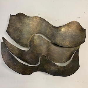 Mid Century Brutalist Metal Abstract Wall Art