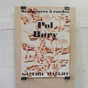 Original Vintage Mid Century Galerie Maeght Pol Bury Art Poster
