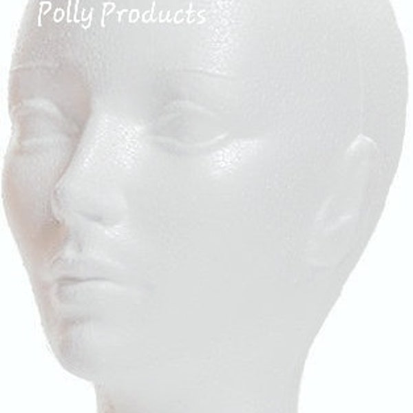 2, 3, 6, 8 ou 11 #78012XPLN FEMELLE Med. Base Heads-White-10.5"-Polly Products Company pour chapeaux, foulards, masques, voiles, stockage/affichage de perruques