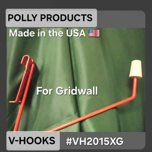 Gridwall Mannequin Head Hooks: Polly Products Display (10/15 Pack) USA Made.
