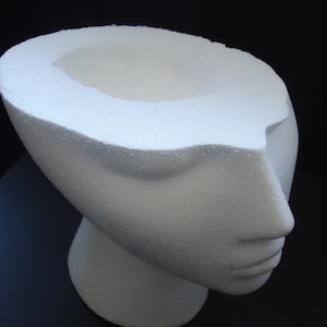 Female Head Planter, Trick R Treat candy Bowl: Halloween Prop/Decor Made in USA