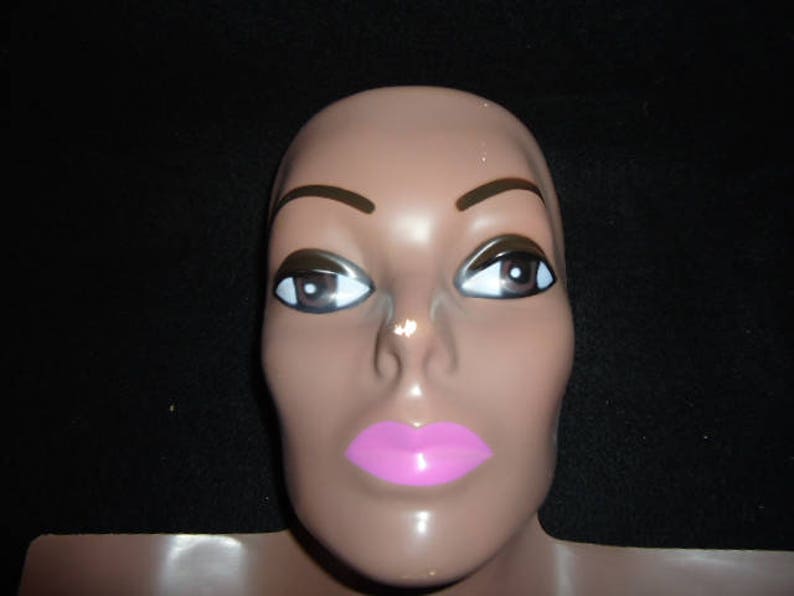 Five 5 PFF2005D Darkskin Tone MANNEQUIN HEAD Form Face Etsy