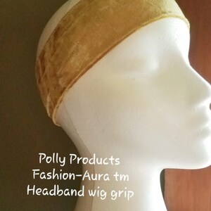 Polly Products / Fashion-Aura tm Wig and Hair Supplies: #WHB16 Headband wig grip-Made in the USA Quality! 4 Sizes ! 4 Colors !