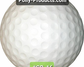 One, 2 (Two), or Three (3) #GB-16 16" Jumbo GOLF Balls, Polly Products Company Made in the USA Sports Equipment Props-Centerpieces-Displays