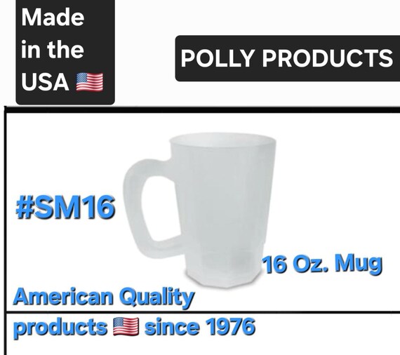 Opaque 16 Oz. Plastic Mug Set of 12, USA Made - Etsy New Zealand