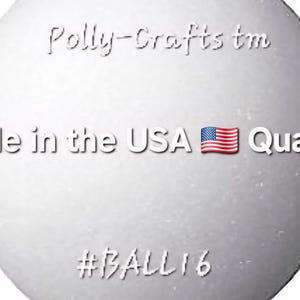 Pelota de espuma gigante de 16" n.° BALL16: accesorio para exhibición de eventos, fabricado en EE. UU. Polly-Crafts tm