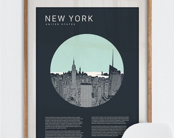 New York Personalized Print