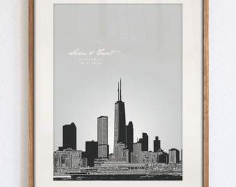 Chicago Illinois Personalized Print