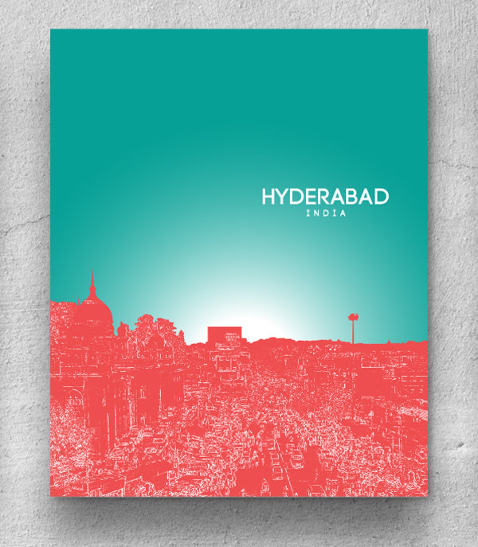 Modern Home Wall Art Poster / Office Art / Hyderabad India Etsy