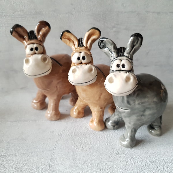 Donkey. A handmade original donkey ornament. Ideal gift for a friend.