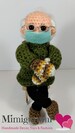 Bernie Sanders Mittens Plush Doll - Crochet knit Handmade Inauguration Meme amigurumi 