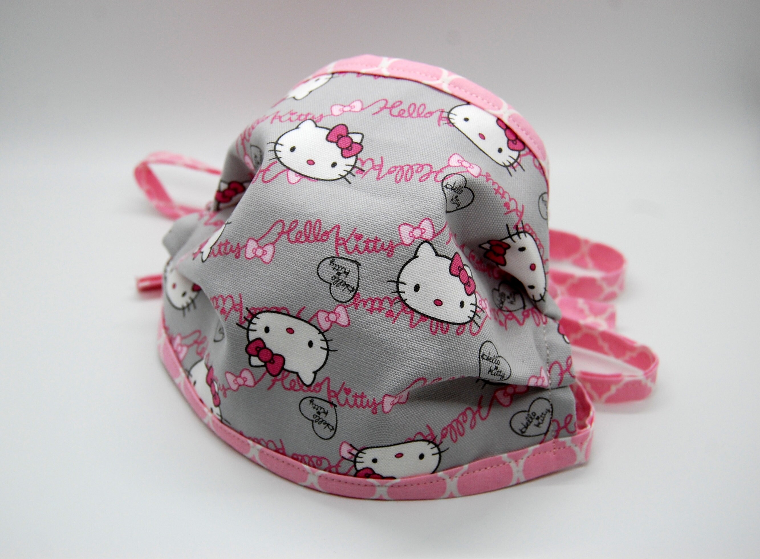 Adorable Gray and Pink Hello Kitty Face Mask FREE SHIPPING | Etsy