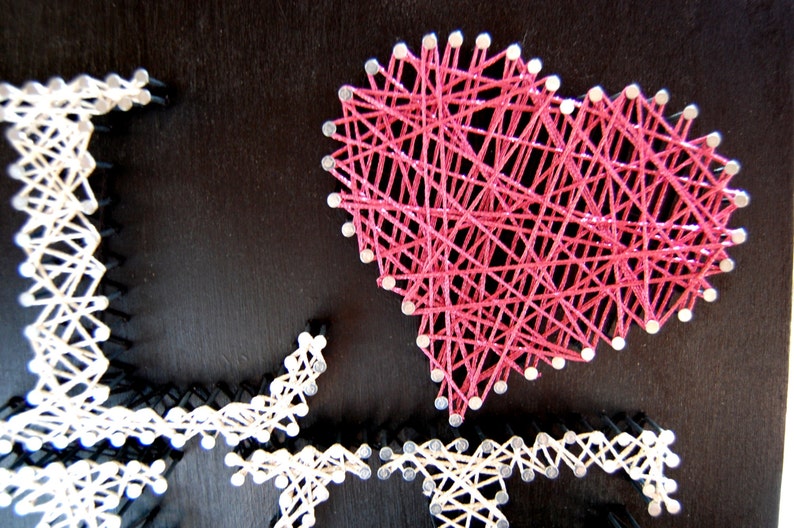Love String Art Custom Wall Art Personalized String Art Etsy