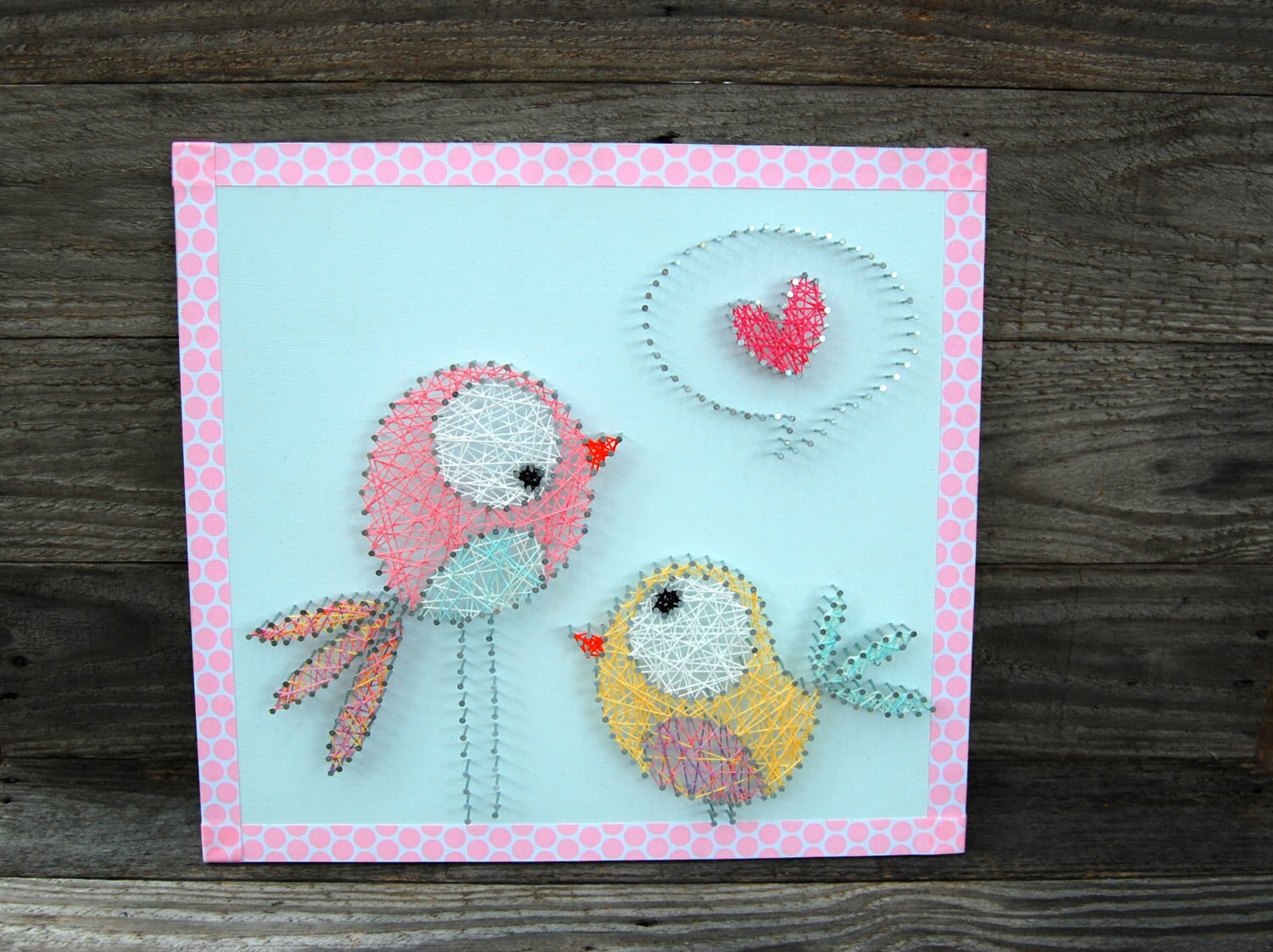 Adorable Bird String Art String Art Custom Wall Art