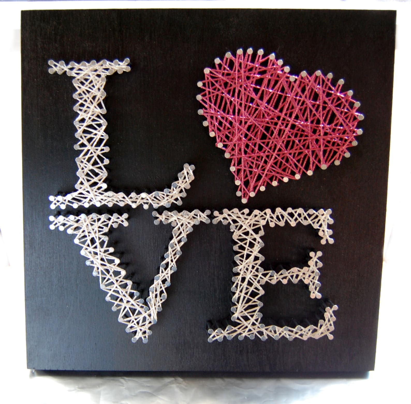 Love String Art Custom Wall Art Personalized String Art Etsy