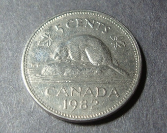 カナダ硬貨 カナダ 5セント | エリザベス2世 | ビーバー | 1963 - 1964