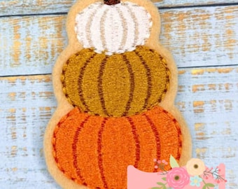 TLSスタックドパンプキンフェルト刺繍デザイン