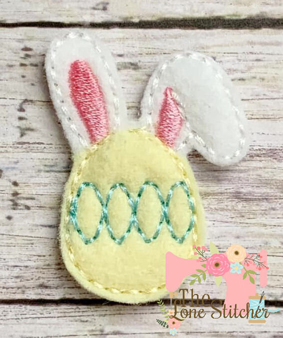 TLS Feltie Egg and Bunny Ears Embroidery Design - Etsy