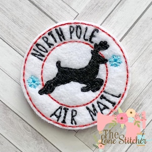 TLS Feltie North Pole Air Mail Embroidery Design