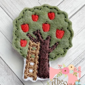 TLS Feltie Apple Tree Embroidery Design