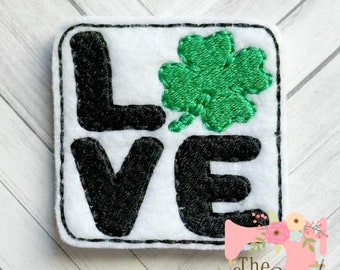 TLS Feltie Love Shamrock Stamp Embroidery Design