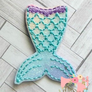 TLS Feltie Mermaid Tail Embroidery Design