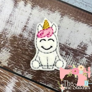 TLS Feltie Unicorn Sitting Embroidery Design
