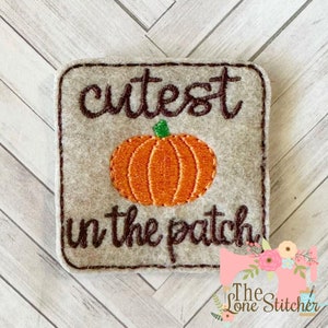 TLS Feltie Cutest Pumpkin Embroidery Design