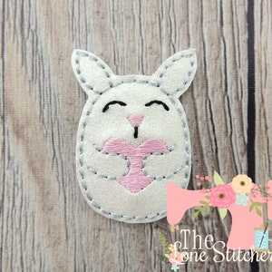 TLS Feltie Bunny Holding Heart Embroidery Design