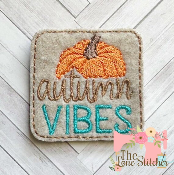 TLS Feltie Autumn Vibes With Pumpkin Embroidery Design