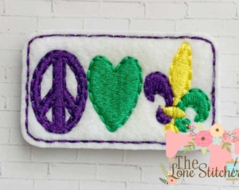 mardi gras jester embroidery design