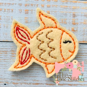 TLS Feltie Fancy Goldfish Embroidery Design
