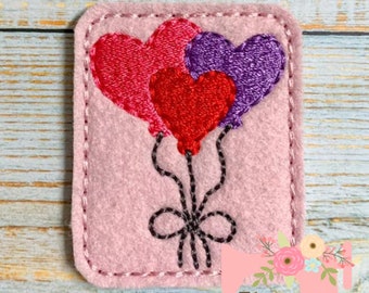 TLS Balloon Hearts Feltie Embroidery Design
