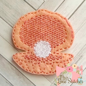 TLS Feltie Pearl In Oyster Embroidery Design