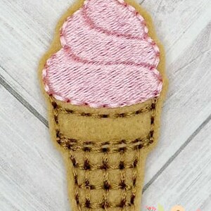 Motif de broderie TLS Feltie Cornet de crème glacée