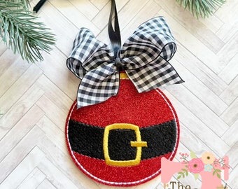 TLS Santa Belt Ornament Embroidery Design