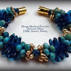 TUTORIAL ONLY - Mango Madness Kumihimo Bracelet