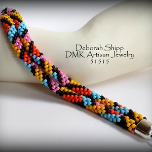 TUTORIAL ONLY - "Fiesta" Kumihimo Bracelet
