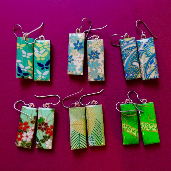 Paper Earrings Etsy