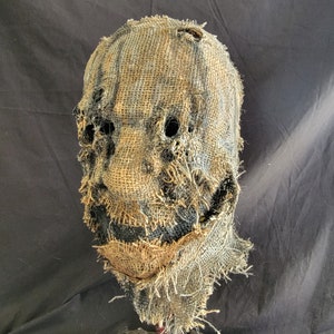 Wretched scarecrow halloween mask - handmade one of a kind